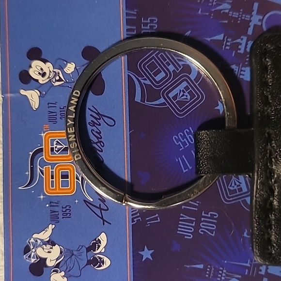 Disneyland 60th Diamond Anniversary Logo  Keychain- Limited Release - Picture 5 of 5